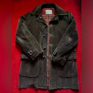 Vintage distressed corduroy jacket brown